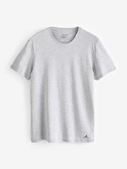 adidas Multi Crew Neck 100% Cotton T-Shirts 3 Pack - Image 6 of 8
