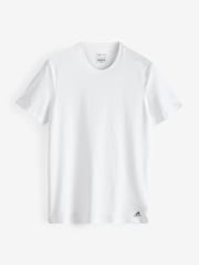 adidas Multi Crew Neck 100% Cotton T-Shirts 3 Pack - Image 7 of 8