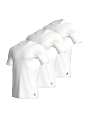 adidas White Crew Neck 100% Cotton T-Shirts 3 Pack - Image 1 of 6