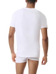 adidas White Crew Neck 100% Cotton T-Shirts 3 Pack - Image 3 of 6
