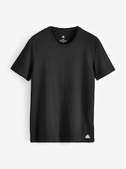 Черный - Набор из 3 футболок из 100% хлопка с круглым вырезом adidas - Изображение 6 из 6