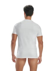 adidas Multi V-Neck 100% Cotton T-Shirts 3 Pack - Image 3 of 7