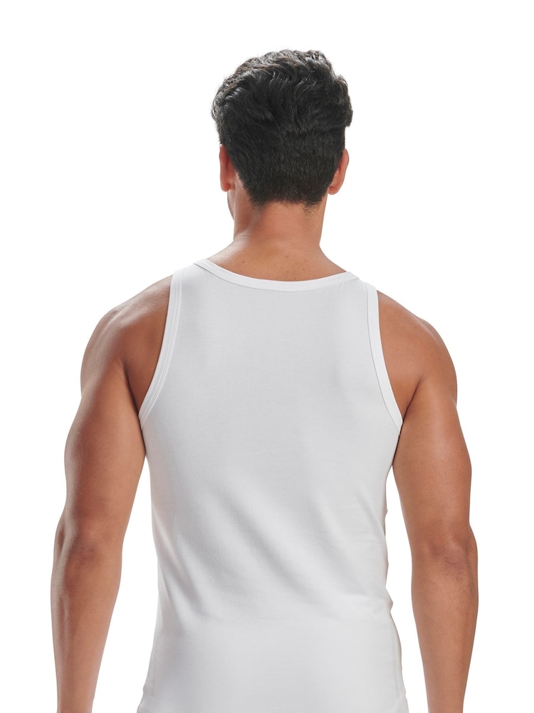 adidas White Active Flex Vests 2 Pack - Image 3 of 6