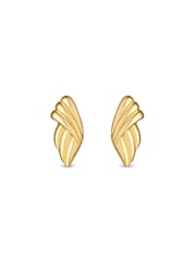 Jon Richard Gold Tone Vintage Inspired Fan Earrings - Image 1 of 2