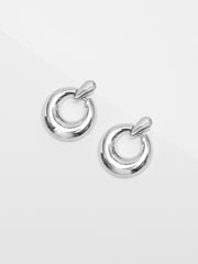 Jon Richard Silver Tone Door Knocker Earrings - Image 3 of 3