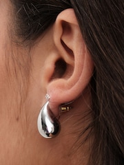 Jon Richard Silver Tone Dome Earrings - Image 3 of 3
