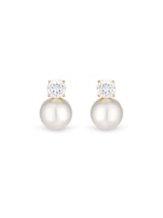 Jon Richard Gold Tone Crystal and Pearl Earrings - Image 3 of 3