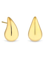 Jon Richard Gold Tone Dome Earrings - Image 3 of 3