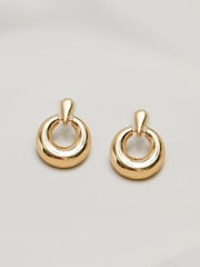 Jon Richard Gold Tone Door Knocker Earrings - Image 3 of 3