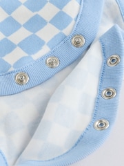 Blue Short Sleeve Baby Bodysuits 5 Pack - Image 11 of 12