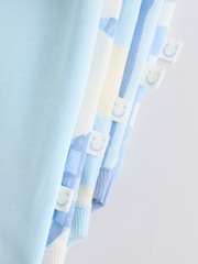 Blue Short Sleeve Baby Bodysuits 5 Pack - Image 12 of 12