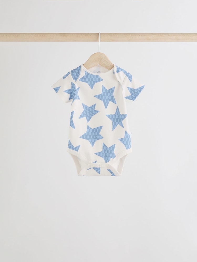 Bleu - Bodys pour bébés Manches courtes 5 Pack - Image 3 of 12