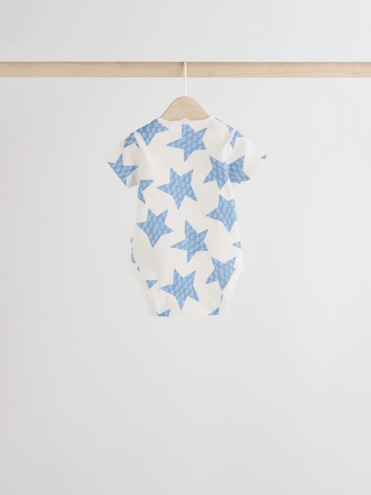 Bleu - Bodys pour bébés Manches courtes 5 Pack - Image 4 of 12