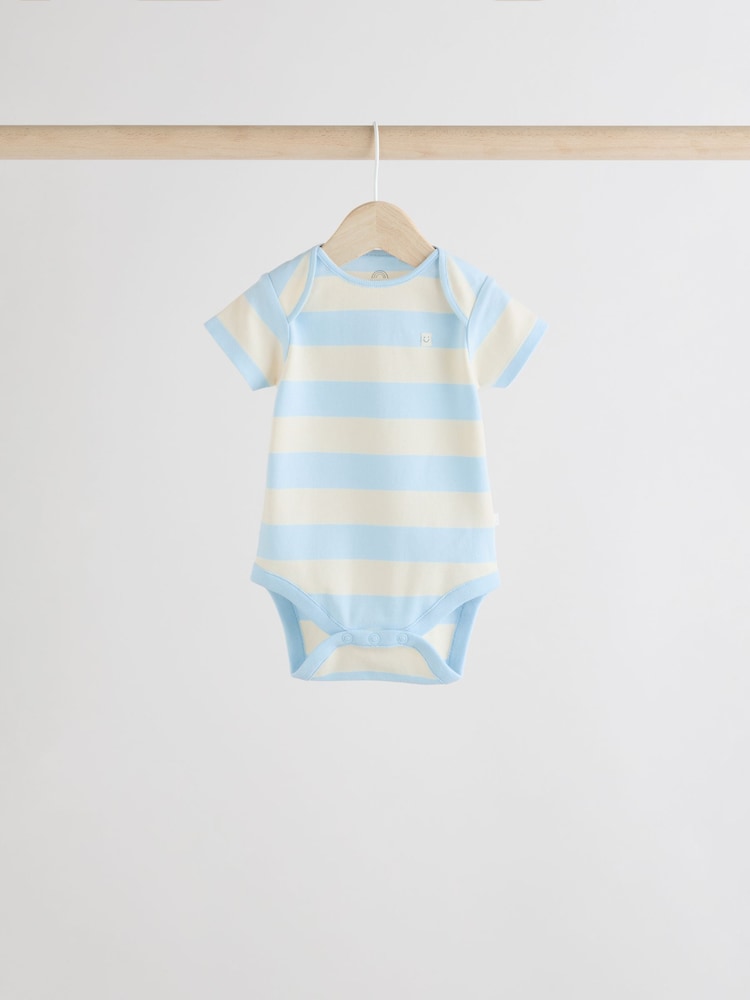 Bleu - Bodys pour bébés Manches courtes 5 Pack - Image 5 of 12
