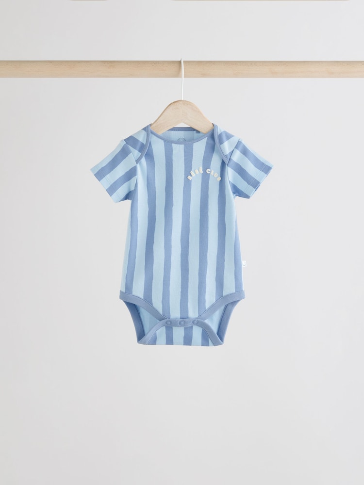 Bleu - Bodys pour bébés Manches courtes 5 Pack - Image 8 of 12