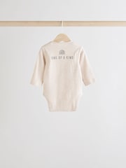 Monochrome Baby Long Sleeve Bodysuits 3 Pack - Image 8 of 11