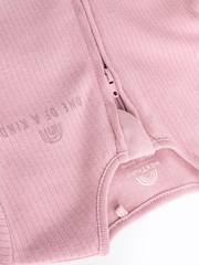 Pink/Purple 100% Cotton Two Way Zip Baby Sleepsuit 3 Pack (0mths-3yrs) - Image 9 of 12