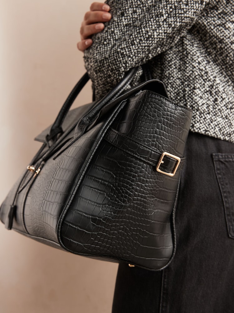Black Tote Bag - Image 2 of 9 Black Tote Bag - Image 2 of 9