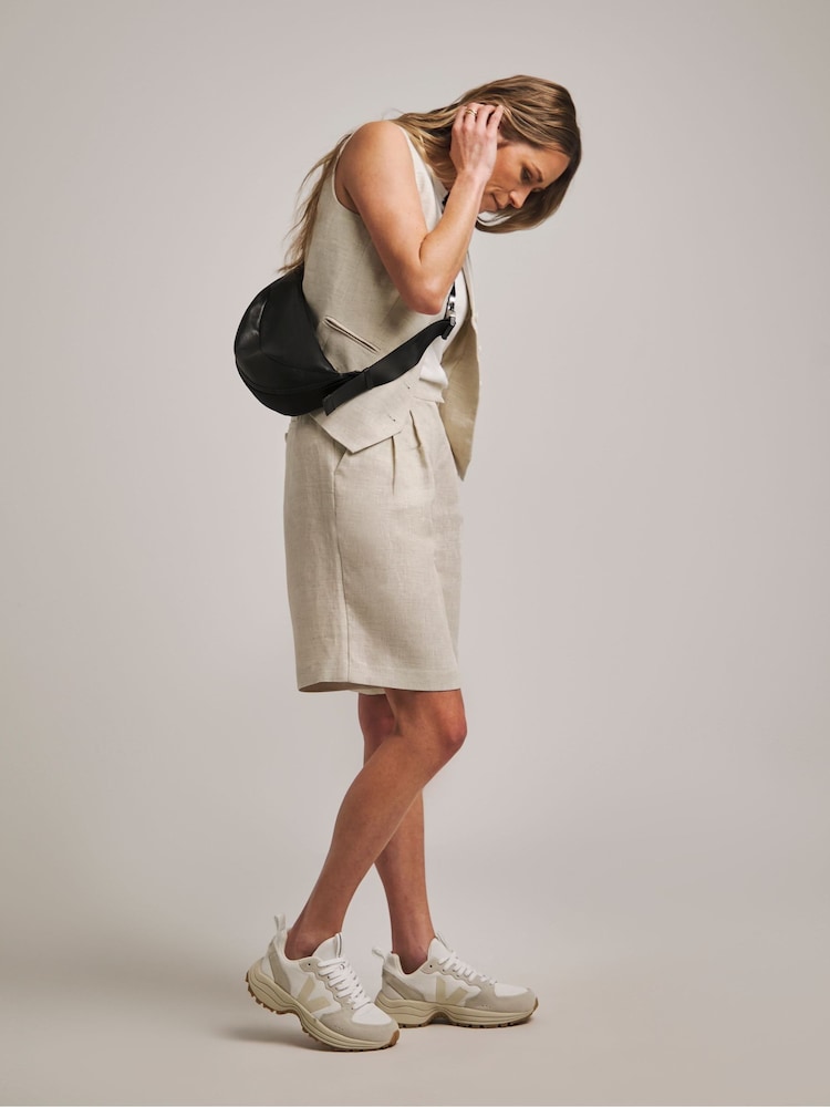 Anthology By JD Williams Natural 100% Linen Bermuda Shorts - Image 1 of 4