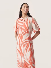 Soaked in Luxury Wynter Midi Half Sleeve Shirt Dress - Image 2 of 5