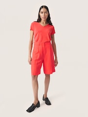 Soaked in Luxury Columbine Short Sleeve V-Neck T-Shirt - Image 3 of 5