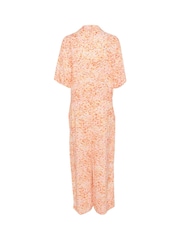 Soaked in Luxury Zaya Cropped Leg Half Sleeve Pink Jumpsuit - Image 6 of 6
