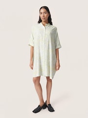 Soaked in Luxury Cream Wynter Knee Length Shirt Dress - Image 2 of 5