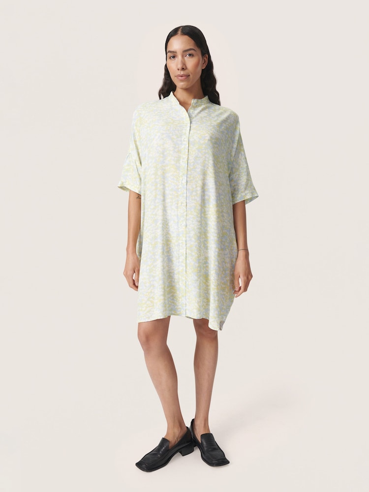 Soaked in Luxury Cream Wynter Knee Length Shirt Dress - Image 2 of 5