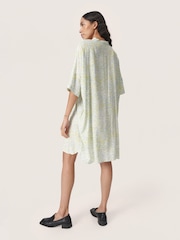 Soaked in Luxury Cream Wynter Knee Length Shirt Dress - Image 3 of 5