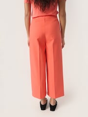 Soaked in Luxury Red Corinne High-Waisted Culotte Trousers - Image 2 of 5