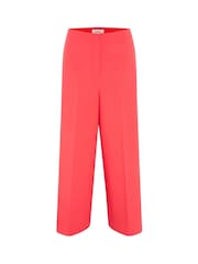 Soaked in Luxury Red Corinne High-Waisted Culotte Trousers - Image 4 of 5