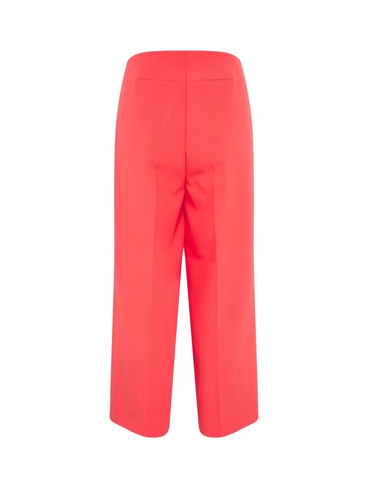 Soaked in Luxury Red Corinne High-Waisted Culotte Trousers - Image 5 of 5