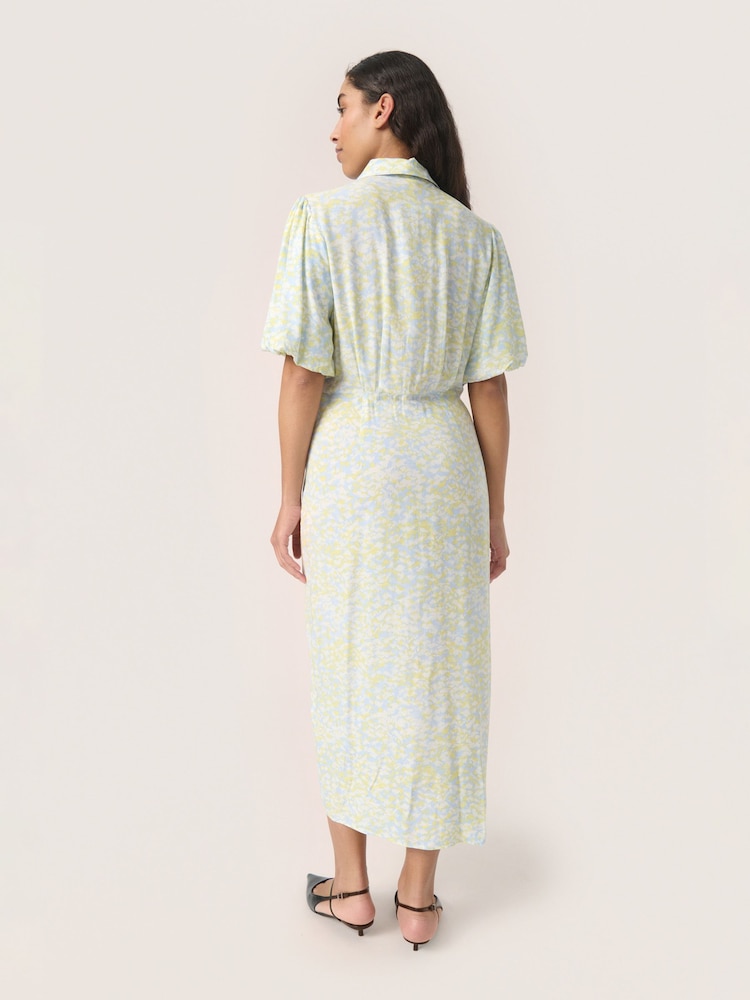 Soaked in Luxury Wynter Midi Half Sleeve Shirt Dress - Image 2 of 5 Soaked in Luxury Wynter Midi Half Sleeve Shirt Dress - Image 2 of 5