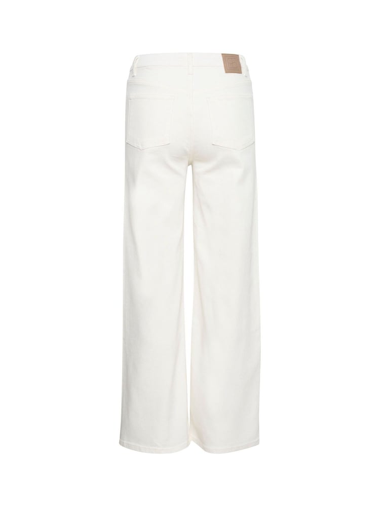 Soaked in Luxury Vanessa Wide Leg High-Waisted White Jeans - Image 5 of 5 Soaked in Luxury Vanessa Wide Leg High-Waisted White Jeans - Image 5 of 5