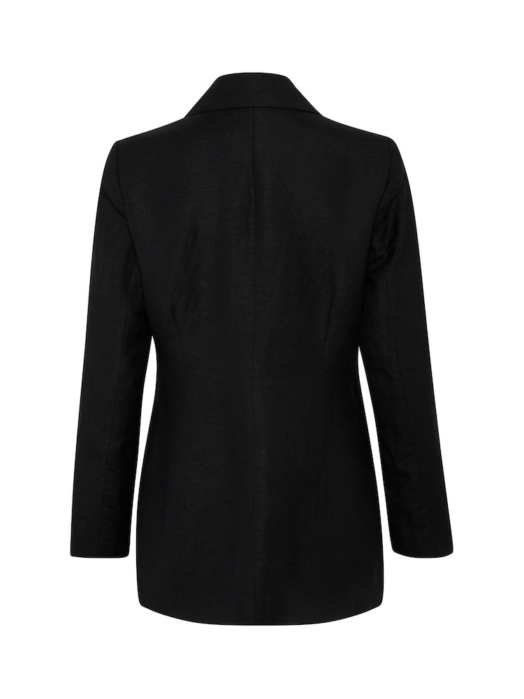 Soaked in Luxury Malia Fitted Single-Breasted Black Blazer - Image 5 of 5