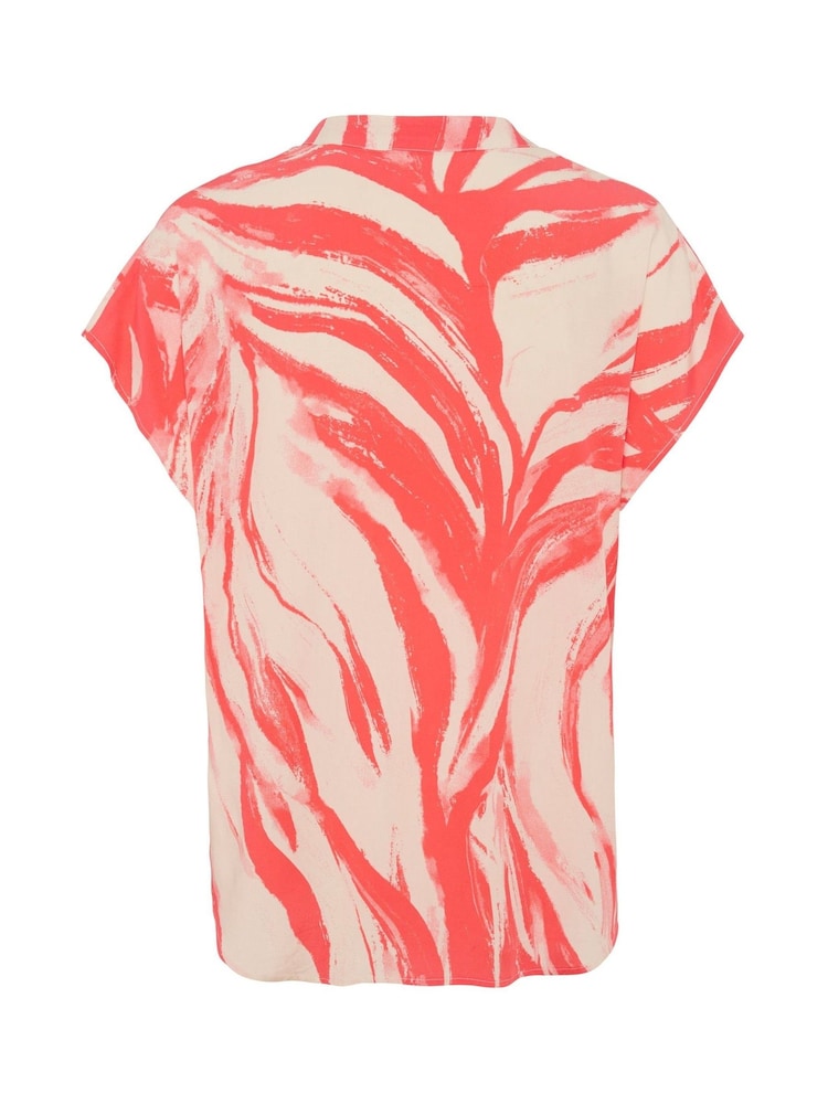 Soaked in Luxury Wynter Notch Neck Short Sleeve Blouse - Image 5 of 5