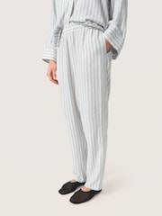 Soaked in Luxury Belira Linen Blend Cropped Leg Casual Trousers - Image 1 of 6