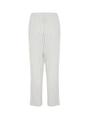 Soaked in Luxury Belira Linen Blend Cropped Leg Casual Trousers - Image 6 of 6