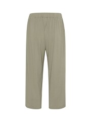 Kaffe Green Malli Casual Cropped High Waist Trousers - Image 6 of 6
