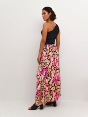 Kaffe Pollie High Waist Pockets Black Maxi Skirt - Image 3 of 6