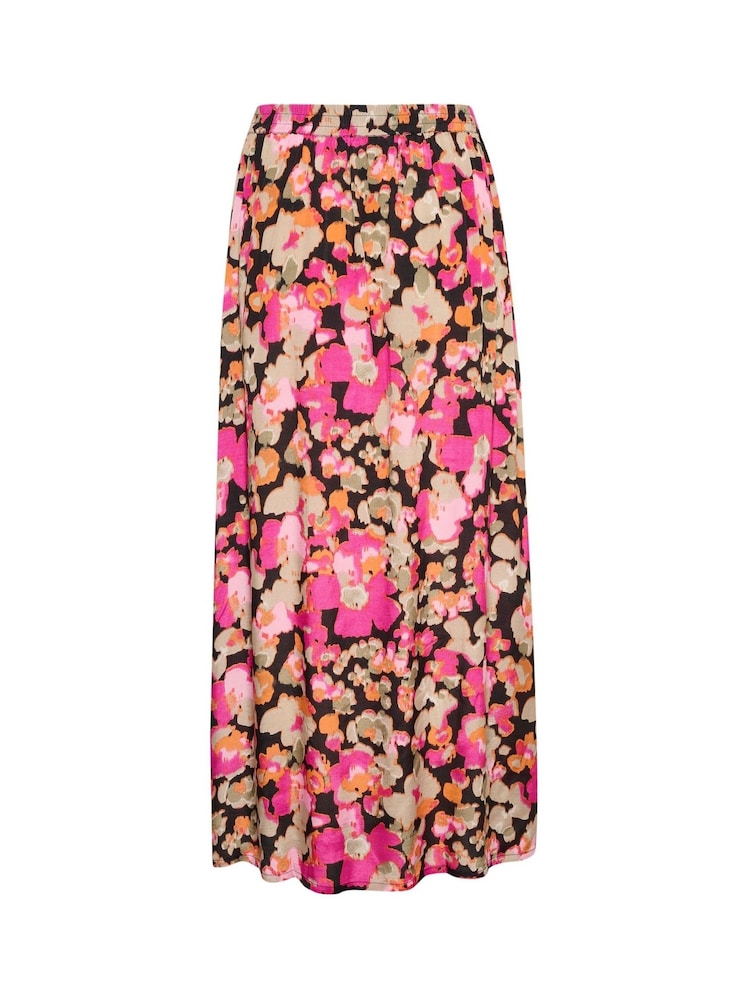 Kaffe Pollie High Waist Pockets Black Maxi Skirt - Image 6 of 6