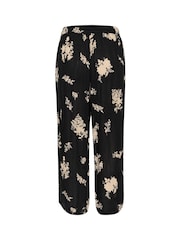 Kaffe Maria Capri Wide Leg Black Trousers - Image 6 of 6