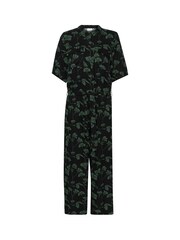 Kaffe Ruthie Half Sleeve Cropped Black Jumpsuit - Image 5 of 6