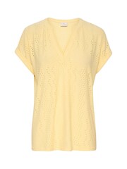 Kaffe Rachel Short Sleeve Eyelet Black Blouse - Image 5 of 6