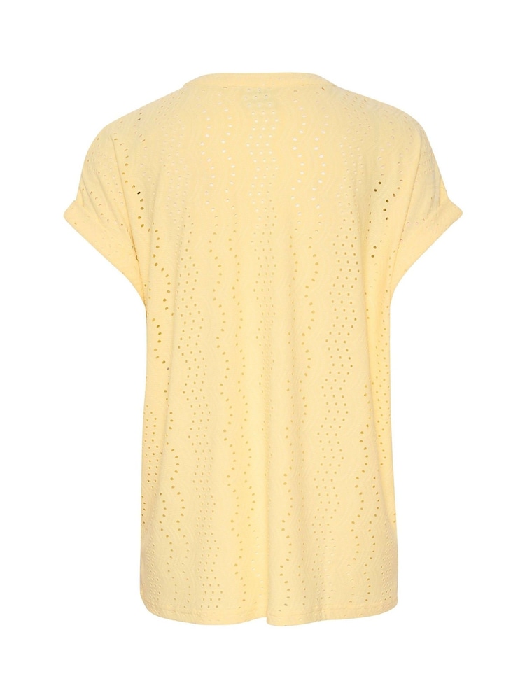 Kaffe Rachel Short Sleeve Eyelet Black Blouse - Image 6 of 6