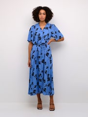 Kaffe Arina Half Sleeve V-Neck Maxi Dress - Image 1 of 5