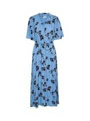 Kaffe Arina Half Sleeve V-Neck Maxi Dress - Image 4 of 5