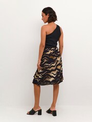 Kaffe Laila Maxi Length Printed Black Shirt Dress - Image 2 of 6