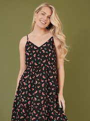 Yumi Black Watermelon Print Sundress - Image 2 of 4