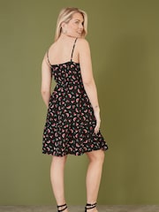 Yumi Black Watermelon Print Sundress - Image 3 of 4